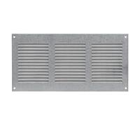 300x150mm / 12x6 inch Galvanised Steel Ventilation Grille with Flyscreen - Air Vent Cover