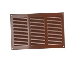 300x200mm / 12x8" inch Brown Metal Air Vent Grille Cover with Insect Mesh - Ventilation Cover