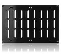 300x200mm Black 12x8in Adjustable Metal Ventilation Grille Air Vent