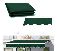 300x250cm Replacement Awning Fabric for Retractable Clamps, Waterproof Sunshade for Window Door, Green 23x13ft/700x400cm, Durable Canopy Covering