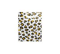 300xLEOPARD PRINTED 10"X12" STRONG PLASTIC CARRIER BAGS LUXURY DIE CUT HANDLE