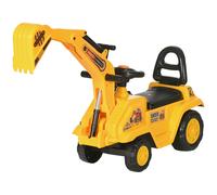 HOMCOM 2 in 1 Kids Ride On Tractor with Buckle, for 1.5-4 Years Old, Yellow