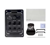 301 Acoustic Guitar Preamp Pickup, 4 Band EQ with Tuner | Piezo Double Model, Soundhole