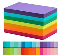 301 PCS Flash Cards 3x5 Inch, Index Cards with 7 Colours, 180GSM Heavyweight Study Cards, Coloured Revision Cards for Office Home School Work Learning Record (7.62cmx12.7cm)