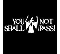 30145 Various Sizes car Sticker You Shall Not Pass Vinyl car Decal Waterproof Stickers on car(3)