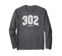 302 Delaware Arched Athletic Design with Details Long Sleeve T-Shirt