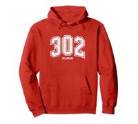 302 Delaware Arched Athletic Design With Details Pullover Hoodie