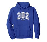 302 Delaware Arched Athletic Design With Details Pullover Hoodie