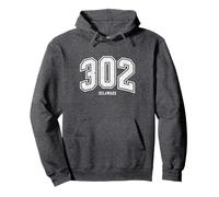 302 Delaware Arched Athletic Design With Details Pullover Hoodie