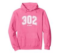 302 Delaware Arched Athletic Design With Details Pullover Hoodie