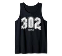 302 Delaware Arched Athletic Design with Details Tank Top