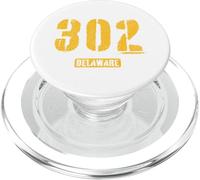 302 Delaware Rough Stencil Design With Details PopSockets PopGrip for MagSafe