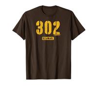 302 Delaware Rough Stencil Design with Details T-Shirt