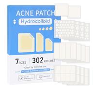 302 PCS Pimple Patches 7 Sizes Large Acne Patches Big Hydrocolloid Bandages Spot Treatment Stickers Acne Dressing for Face Body Chest Back