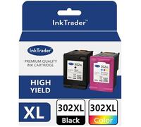 302 XL Black & Colour Ink Cartridges Multipack replacement for HP 302 - Envy 4520 4527 4524 OfficeJet 3831 3835 3830 5230 4650 Deskjet 3630 2130 2132 3636 3632 & Freepost Recycling Pack