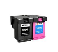 302XL Compatible Ink Cartridge Replacement Compatible With 302 HP302 XL Compatible With Deskjet 1110 1111 1112 2130 2131 Printers(1set 2colors)