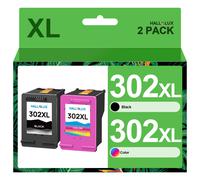 302XL Ink Cartridges Combo Pack Black and Tri-Colour Replacement for HP 302 XL for Deskjet 1110 2130 2134 3630 3632 3634 Officejet 3830 3834 4650 4651
