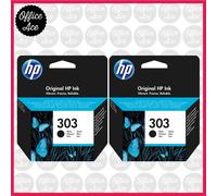 303 2x Original Black Ink Cartridges - For HP Tango/Tango X