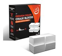 303 Athletics Chalk Block Set 4 x 56 g - Premium Climbing Chalk/Magnesia for Climbing, Bouldering, Gymnastics, Weightlifting, Crossfit & Strength Sports - 100% Magnesium Carbonate for Maximum Grip