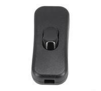 303 Inline Push Button Switch for Floor Lamp Table Light Foot Operated Power Control 2A 250V Black(black)