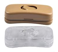 303 Push Button Switch for Simplified Lamp Management Matte Construction with Gloss Rocker for Comfort (white)