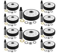 303373K Dryer Drum Roller Support Wheel Kit Compatible with Top Brand Replaces With WP12001541, 12001541, AP4008534, 3-3373, 303373, 303373K, 400518, W10116741 (10-PACK)