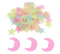 303PCS Glow in The Dark Stars, 3D Glowing Stars & Moon Wall Sticker Set for Sensory Bedroom Living Room Decoration