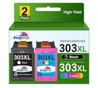 303XL 303 XL Ink Cartridges Black and Colour High Yield Replacement for HP 303 Ink Cartridges Combo Pack for HP 6200 6230 7100 7134 7234 6234 6220 7830 7130, 2 Pack