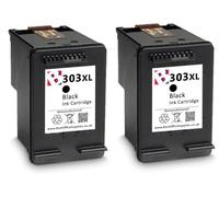 303XL Black Ink Cartridge Refilled for HP Envy Inspire 7224e 7924e 6230