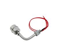 304/316 Red and white Stainless Steel L type Liquid Water Level controller Sensor Internal Float Switch Tank Pool water tower(316-Red 200degrees)