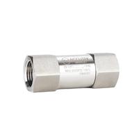 304 316 Stainless Steel Check Valve Female Thread One Way Non-retrun Valves 1/8" 1/4" 3/8" 1/2" 3/4" 1"High Pressure 6000Psi(1I2,BSPP_316 SS)