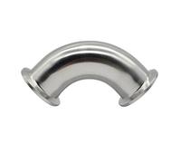 304/316 Stainless Steel Chuck Quick-Install Elbow 90 Degree Glossy Quick-Connect Clamp Elbow Pipe Accessories ICXLPMC(SS304,1-1/2")