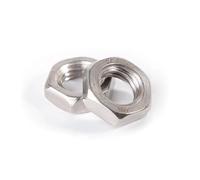 304/316 Stainless Steel Hex Thin Nut M6 M8 M10 M12 M14 M16 M20 M24 Flat Hexagon Jam Nut for Bolts Screws Fastener(316 stainless steel,10pcs M10)