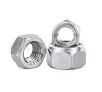 304/316 Stainless Steel Self-locking Anti Loosening Nut Metal Locking Fine Tooth/anti Tooth Nut M3-M30 All Metal Design High Temperature Anti Vibration Heavy-duty Fastener(M14*1.5(1pc) FT)