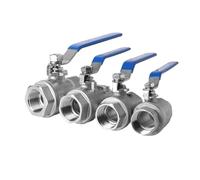 304 316L Stainless Steel Two-piece Ball Valve Full Bore BSPT1/4 3/8" 1/2 "3/4" 1 "2" Internal Thread Switch(1/4",SUS 304)