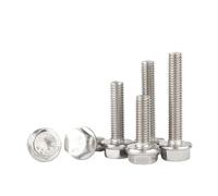 304 A2-70 Stainless Steel External Hexagon Head With Serrated Flange Cap Screw M5 M6 M8 M10 M12 Hex Washer Head Bolt Screws