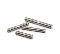 304 A2 Stainless Steel Double-Ended Threaded Rods - 1-10pcs M4 M5 M6 M8 Stud Bolts for Industrial and DIY use(M5x200 3pcs)