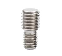 304 A2 Stainless Steel Thread Adapter Male to M3 to M4 to M6 to M20 Double Head Screw Bolt 5pcs(1pc M10x25-M20x25)