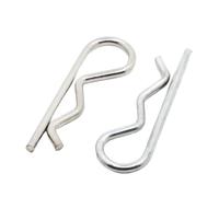 304 Cotter Hitch R Pin Clips M1 M1.2 M1.6 M1.8 M2 M2.5 M3 M3.5 M4 M5 Carbon Steel Safety Split Clip Fuse Pin Hairpin for Trailer(304 Stainless Steel,M2x40 5pcs)