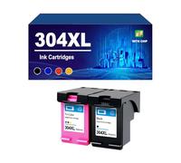 304 Ink Cartridges Compatible For Hp 304 304XL To Use For For HP 100 120 125 130 3720 3721 3722 3723 3724, High Yield,4 colors-1 set