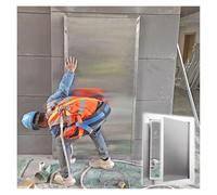 304 inless Steel Access Door for Outdoor Kitchen - Waterproof BBQ Panel, Heavy Du Recessed Attic Wall Cover, HVAC Ceiling Access (16"x8" 400x200mm)