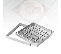 304 inless Steel Invisible Manhole Cover Square Septic Tank Lid & e Rustproof Replacement for Concrete Wells Sturdy for Courards (80x80x5cm)