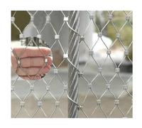304 inless Steel Wire Mesh Cable, Flexible Safe Netting for DIY, 1x1.8m Heavy-Du Mesh for Garden, Pool, Pet Enclosure, Wire Netting