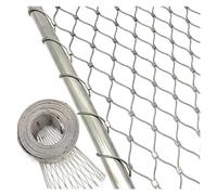 304 inless Steel Wire Rope Mesh, Flexible Anti-Fall Netting for High Altitude Safe, Zoo and Balcony Fence, 6x30ft Protective Netting