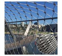 304 inless Steel Wire Rope Netting Flexible Cable Mesh AntiFall Safe Net for Balcony Protect Size L1.2xW25m (3.93x82.02ft) anWeatherResint