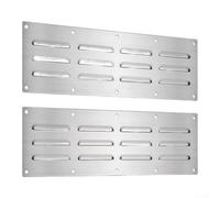 304 Stainless Air Vent Grille 2-Pack Outdoor Use | Fits masonry fire pits, outdoor kitchens, fireplaces, for versatile compatibility for various setups