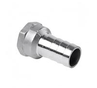 304 Stainless Barb BSP Female Connector 6 8 10 12 13 15 16mm, SS304 Sanitary Fitting with Hose Barb 1pc(15MM*1/2 INCH)