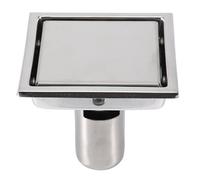 304 Stainless Steel 11cm Squre Bathroom Shower Floor Drain Hair Strainer Tile Insert Anti-Clogging for Kitchen, Washroom, Garage Basement