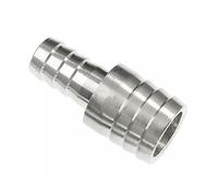 304 Stainless Steel 2 Way Barbed Pipe Fitting, for Irrigation Tool Irrigation Reducer Connector Pagoda Joint Hose Barb(16mm - 19mm)