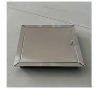 304 Stainless Steel Access Panel Door, Inspection Door for Wall or Ceiling Mounting, Ideal for Drywall, Plumbing, Electrical Applications, 6 to 24 inches